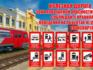 Правила безопасного поведения при нахождении вблизи железной дороги.   
