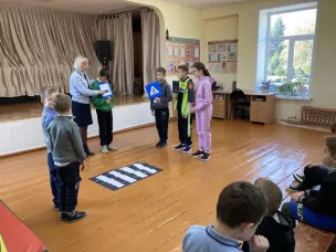 Встреча с инспектором  по пропаганде безопасности дорожного движения Храмовой И.В.